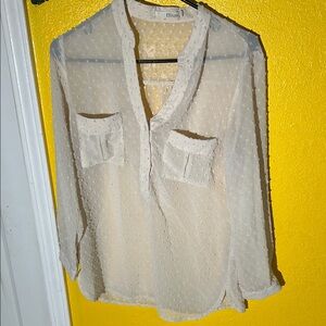 Ellison Ivory Textured Blouse